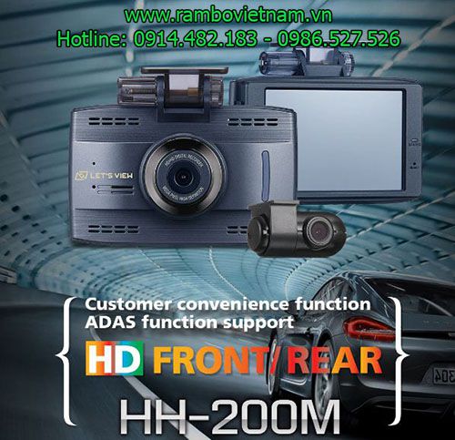 Camera hành trình hàn quốc Lets View HH 200M cho ô tô 