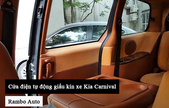 Cửa điện tự động giấu kín xe Kia Carnival